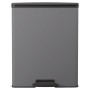 Curver Papelera doble de pedal Deco gris frío 26L+26L de , Contenedores de reciclaje - Ref: Foro24-443818, Precio: 91,39 €, D...