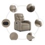 Sillón elevable eléctrico cuero artificial capuchino en Sillones | Comprar online en Foru.es