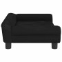 Cama para perros de terciopelo negra 70x48x22 cm en Camas para perros | Comprar online en Foru.es