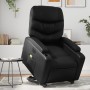 Sillón de masaje elevable eléctrico cuero sintético negro en Sillones | Comprar online en Foru.es