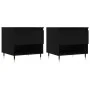 Mesas de centro 2 uds madera de ingeniería negro 50x46x50 cm de , Mesas de centro - Ref: Foro24-830895, Precio: 63,04 €, Desc...
