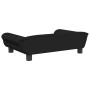 Cama para perros de terciopelo negra 70x48x22 cm en Camas para perros | Comprar online en Foru.es