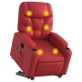 Sillón de majaje elevable eléctrico cuero artificial rojo en Sillones | Comprar online en Foru.es