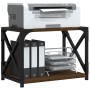 Soporte de impresora 2 niveles marrón roble 44x26x31,5 cm de , Soportes para impresoras - Ref: Foro24-833984, Precio: 31,22 €...