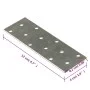 Perforated plates 60 pcs galvanized steel 2 mm 120x40 mm by , Hardware items - Ref: Foro24-155533, Price: 23,55 €, Discount: %