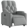 Sillón reclinable eléctrico tela gris claro en Sillones | Comprar online en Foru.es