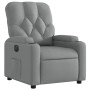 Sillón reclinable eléctrico tela gris claro en Sillones | Comprar online en Foru.es