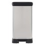 Curver Papelera de pedal doble Deco plateado 23L + 23L de , Contenedores de reciclaje - Ref: Foro24-442065, Precio: 79,64 €, ...