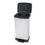 Curver Papelera de pedal doble Deco plateado 23L + 23L de , Contenedores de reciclaje - Ref: Foro24-442065, Precio: 79,64 €, ...