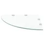 Corner shelf with chrome supports white glass 45x45 cm by vidaXL, Shelves and shelves - Ref: Foro24-243854, Price: 21,65 €, D...
