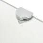 Corner shelf with chrome supports white glass 45x45 cm by vidaXL, Shelves and shelves - Ref: Foro24-243854, Price: 21,65 €, D...