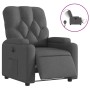 Sillón reclinable eléctrico de tela gris oscuro en Sillones | Comprar online en Foru.es