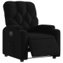 Sillón reclinable eléctrico de tela negro en Sillones | Comprar online en Foru.es