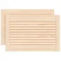 Puertas de armario de lamas 2 uds madera de pino 39,5x59,4 cm de , Puertas de armarios - Ref: Foro24-151113, Precio: 35,66 €,...