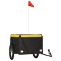 Remolque para bicicleta hierro negro y amarillo 45 kg de , Remolques para bicicletas - Ref: Foro24-94092, Precio: 82,84 €, De...