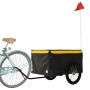 Remolque para bicicleta hierro negro y amarillo 45 kg de , Remolques para bicicletas - Ref: Foro24-94092, Precio: 82,84 €, De...