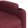 Sillón reclinable eléctrico tela rojo tinto en Sillones | Comprar online en Foru.es