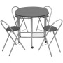 Conjunto de comedor plegable 5 piezas MDF negro de vidaXL, muebles para cocinas y comedores - Ref: Foro24-243902, Precio: 196...