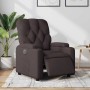 Sillón reclinable eléctrico tela marrón oscuro en Sillones | Comprar online en Foru.es