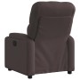 Sillón reclinable eléctrico tela marrón oscuro en Sillones | Comprar online en Foru.es