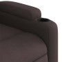 Sillón reclinable eléctrico tela marrón oscuro en Sillones | Comprar online en Foru.es