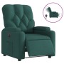 Sillón reclinable eléctrico tela verde oscuro en Sillones | Comprar online en Foru.es