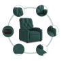Sillón reclinable eléctrico tela verde oscuro en Sillones | Comprar online en Foru.es