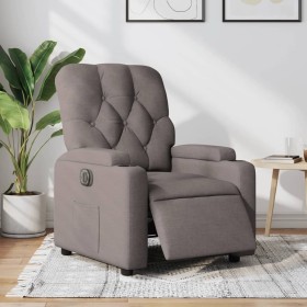 Sillón reclinable eléctrico tela gris taupé en Sillones | Comprar online en Foru.es