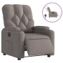Sillón reclinable eléctrico tela gris taupé en Sillones | Comprar online en Foru.es