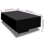 Mesa de centro negro brillante de vidaXL, Mesas de centro - Ref: Foro24-244024, Precio: 122,14 €, Descuento: %