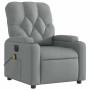 Sillón reclinable de masaje eléctrico tela gris claro en Sillones | Comprar online en Foru.es