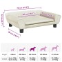 Cama para perros de terciopelo crema 70x48x22 cm en Camas para perros | Comprar online en Foru.es