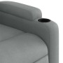 Sillón reclinable de masaje eléctrico tela gris claro en Sillones | Comprar online en Foru.es