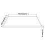 Tablero mesa de cristal templado cuadrado 700x700 mm de vidaXL, Tableros para mesas - Ref: Foro24-243631, Precio: 46,46 €, De...
