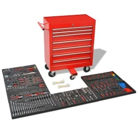 Werkzeugwagen 1125 rote Stahlwerkzeuge von vidaXL, Werkzeugkästen - Ref: Foro24-142248, Preis: 523,71 €, Rabatt: %