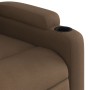 Sillón reclinable de masaje eléctrico tela marrón en Sillones | Comprar online en Foru.es