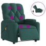 Sillón reclinable de masaje eléctrico tela verde oscuro en Sillones | Comprar online en Foru.es