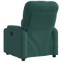 Sillón reclinable de masaje eléctrico tela verde oscuro en Sillones | Comprar online en Foru.es