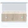 Mesa de centro con cajón vidrio templado 50x50x45 cm de , Mesas de centro - Ref: Foro24-284724, Precio: 184,07 €, Descuento: %
