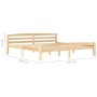 Estructura de cama de madera maciza de pino 200x200 cm de vidaXL, Camas y somieres - Ref: Foro24-322067, Precio: 109,71 €, De...