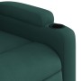 Sillón reclinable de masaje eléctrico tela verde oscuro en Sillones | Comprar online en Foru.es