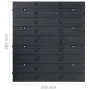 Storage box kit 128 pieces red black wall panels by , Tool cabinets - Ref: Foro24-150808, Price: 134,95 €, Discount: %