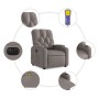 Sillón reclinable de masaje eléctrico tela gris taupe en Sillones | Comprar online en Foru.es