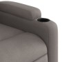 Sillón reclinable de masaje eléctrico tela gris taupe en Sillones | Comprar online en Foru.es