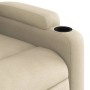 Sillón reclinable de masaje eléctrico tela color crema en Sillones | Comprar online en Foru.es