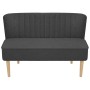 Sofá de tela gris oscuro 117x55,5x77 cm de vidaXL, Sofás - Ref: Foro24-244071, Precio: 224,44 €, Descuento: %