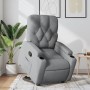 Sillón reclinable elevable de tela gris claro en Sillones | Comprar online en Foru.es