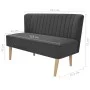 Dark gray fabric sofa 117x55.5x77 cm by vidaXL, Sofas - Ref: Foro24-244071, Price: 221,65 €, Discount: %