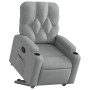 Sillón reclinable elevable de tela gris claro en Sillones | Comprar online en Foru.es
