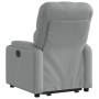 Sillón reclinable elevable de tela gris claro en Sillones | Comprar online en Foru.es